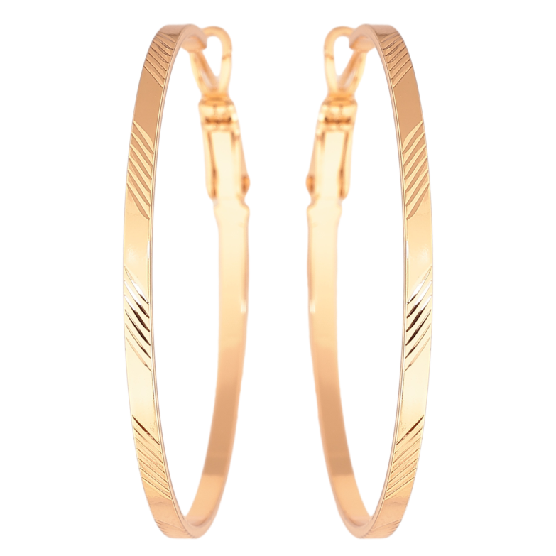 Серьги Xuping цвет Позолота 18K кольца (конго) Декоративный узор ø 4см фото №1 Серьги Xuping цвет Позолота 18K кольца (конго) Декоративный узор ø 4см фото №1