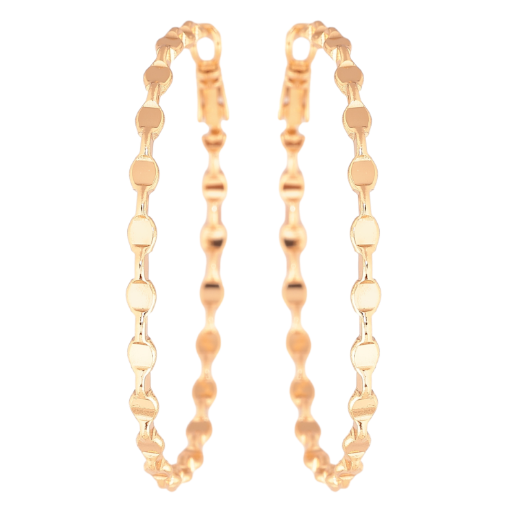 Серьги Xuping цвет Позолота 18K кольца (конго) Декоративный узор ø 5см фото №6 Серьги Xuping цвет Позолота 18K кольца (конго) Декоративный узор ø 5см фото №6