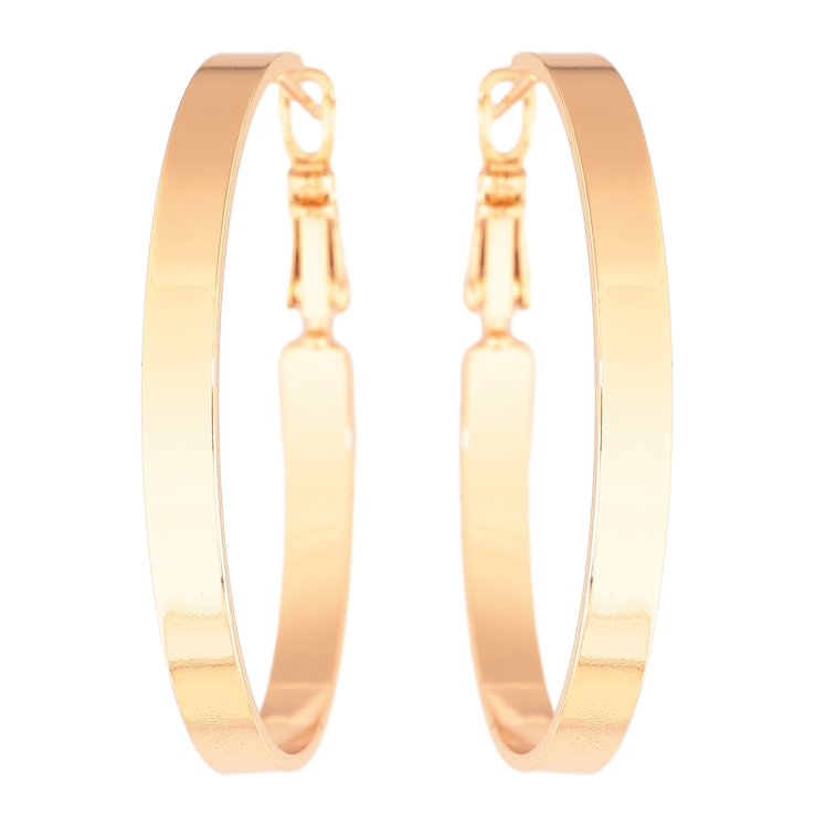 Серьги Xuping цвет Позолота 18K кольца (конго) Классика ø 4см фото №4 Серьги Xuping цвет Позолота 18K кольца (конго) Классика ø 4см фото №4