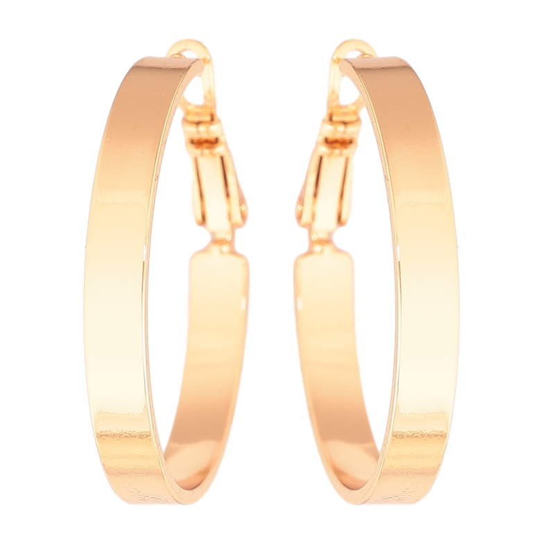 Сережки Xuping колір Позолота 18K кільця (конго) Класика ø 3см фото №1 Сережки Xuping колір Позолота 18K кільця (конго) Класика ø 3см фото №1