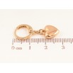 Серьги Xuping цвет Позолота 18K подвески на колечках Сердечки фото №2