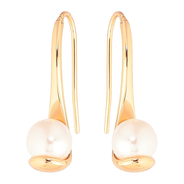 Сережки Xuping колір Позолота 18K французький замок Перлини фото №23