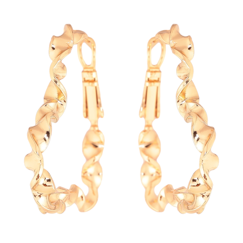 Сережки Xuping колір Позолота 18K італійський замок Сердечка фото №1