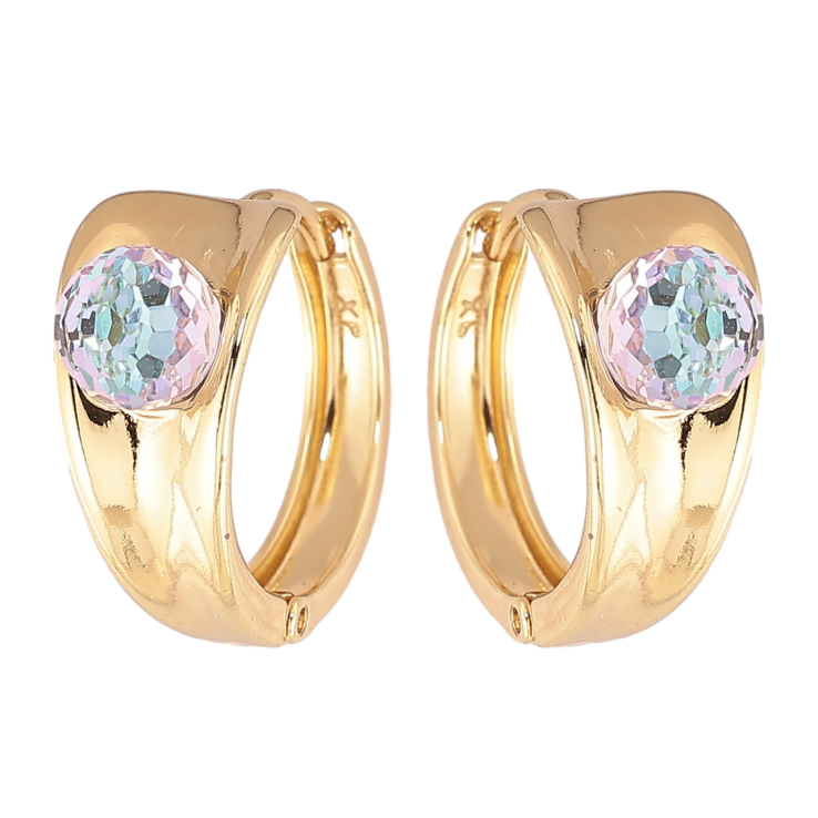 Серьги Xuping цвет Позолота 14K с кристаллами Swarovski колечки Узор с кристальными шариками Paradise Shine фото №20 Серьги Xuping цвет Позолота 14K с кристаллами Swarovski колечки Узор с кристальными шариками Paradise Shine фото №20