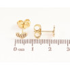 Серьги Xuping цвет Позолота 14K пусеты Сердечки фото №2