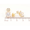 Серьги Xuping цвет Позолота 14K пусеты Кристальный блеск фото №2