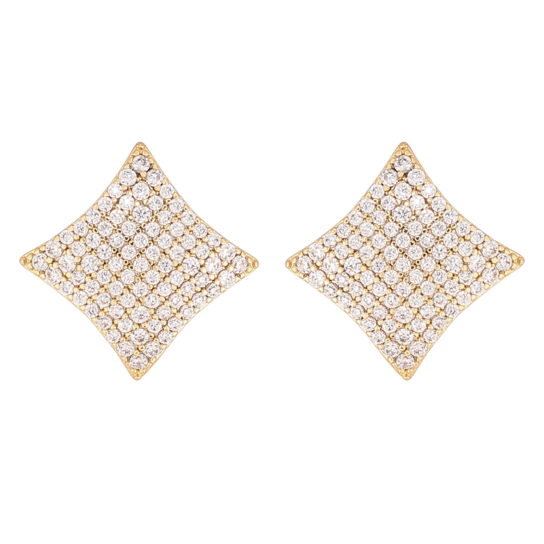 Серьги Xuping цвет Позолота 14K пусеты Инкрустация кристаллами фото №2 Серьги Xuping цвет Позолота 14K пусеты Инкрустация кристаллами фото №2