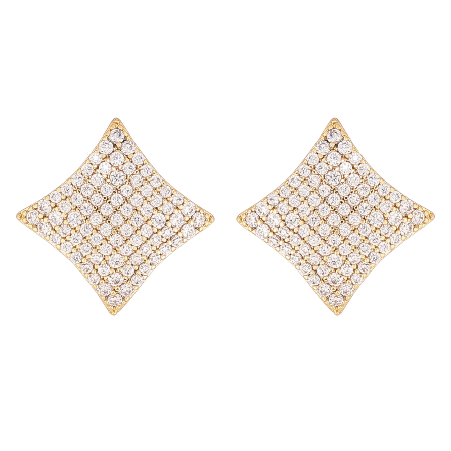 Серьги Xuping цвет Позолота 14K пусеты Инкрустация кристаллами фото №1 Серьги Xuping цвет Позолота 14K пусеты Инкрустация кристаллами фото №1