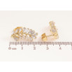 Серьги Xuping цвет Позолота 14K пусеты Кристальные веточки фото №2 Серьги Xuping цвет Позолота 14K пусеты Кристальные веточки фото №2