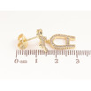 Серьги Xuping цвет Позолота 14K пусеты Лошадки с буквой А фото №2