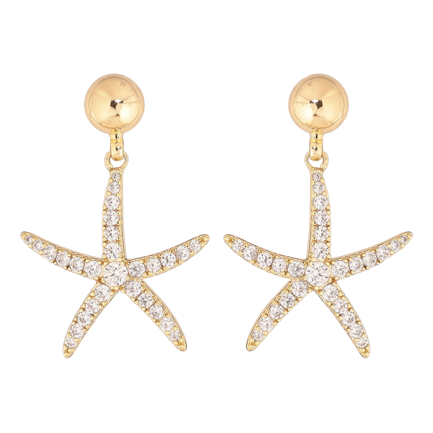 Серьги Xuping цвет Позолота 14K пусеты Морские звезды фото №1 Серьги Xuping цвет Позолота 14K пусеты Морские звезды фото №1