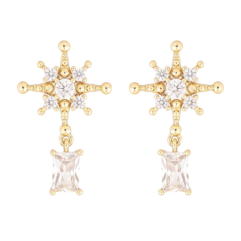Серьги Xuping цвет Позолота 14K пусеты Декоративные звезды с кристаллами фото №1 Серьги Xuping цвет Позолота 14K пусеты Декоративные звезды с кристаллами фото №1