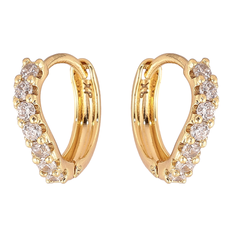 Серьги Xuping цвет Позолота 14K колечки Дорожки кристаллов фото №20 Серьги Xuping цвет Позолота 14K колечки Дорожки кристаллов фото №20