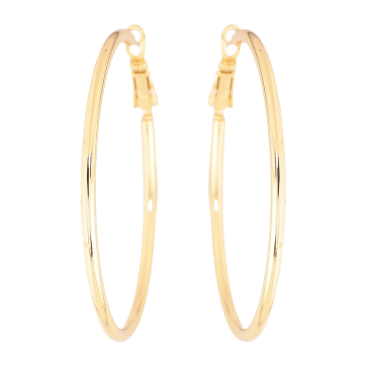 Сережки Xuping колір Позолота 14K кільця (конго) Класика ø 4.5см фото №14