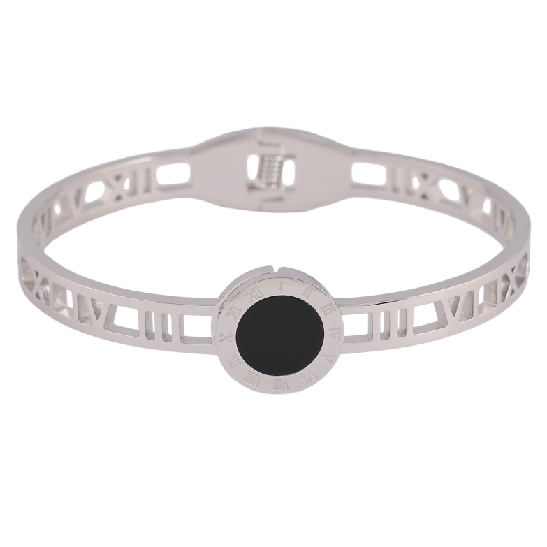 Браслет Xuping ТТМ Stainless Steel колір Родій Циферблат ø 5.8см фото №1 Браслет Xuping ТТМ Stainless Steel колір Родій Циферблат ø 5.8см фото №1