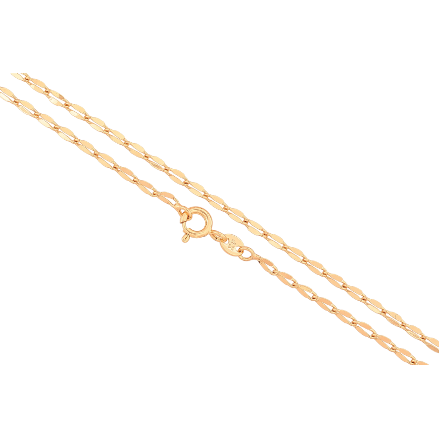 Цепочка Xuping цвет Позолота 18K Плетение Панцирное фантазийное длинна 45см х 2мм фото №1