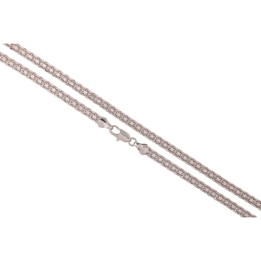 Цепочка Xuping Родий Плетение Итальянский Бисмарк длина 60см х 5мм фото №1