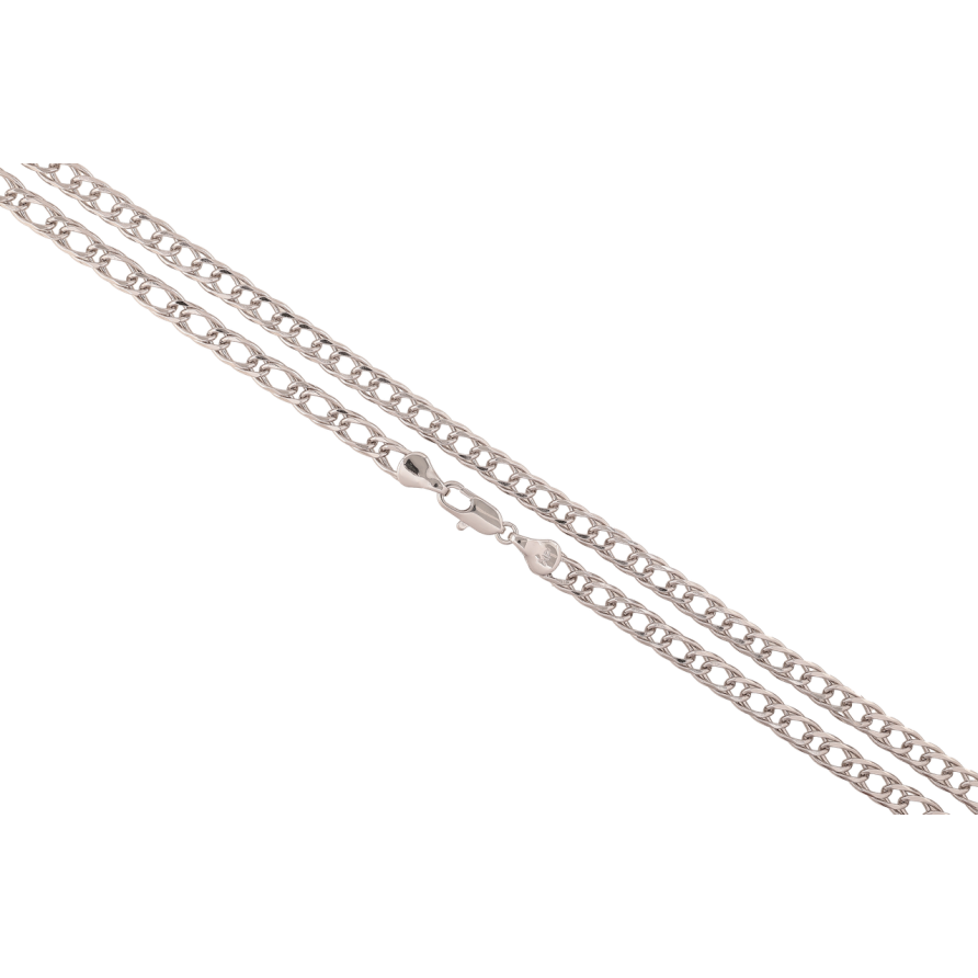 Ланцюжок Xuping Родій Плетіння Подвійний Ромб довжина 60см х 5мм фото №1