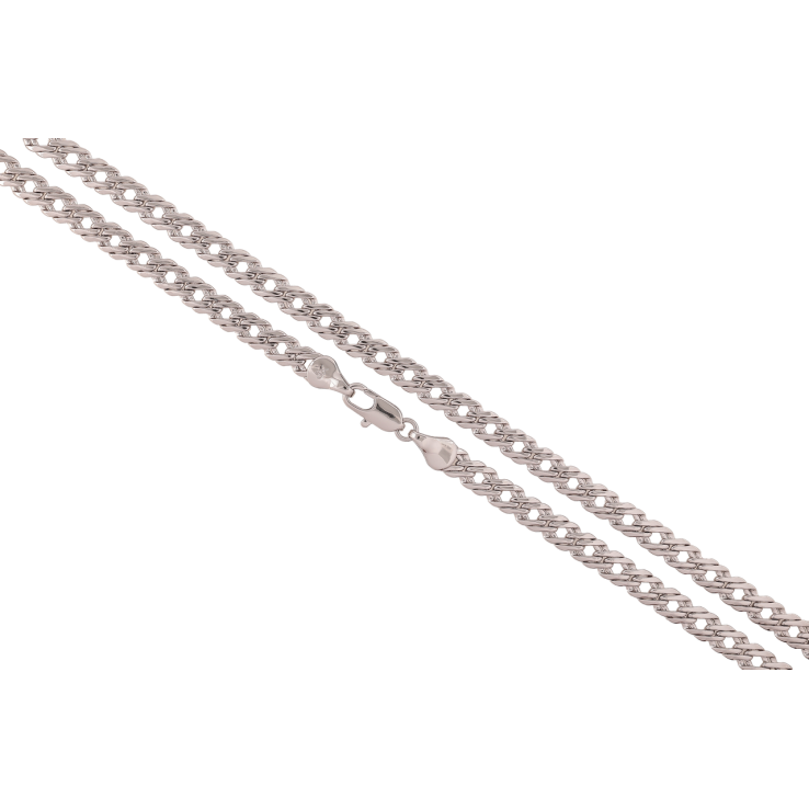 Ланцюжок Xuping Родій Плетіння Подвійний Ромб довжина 60см х 5мм фото №17