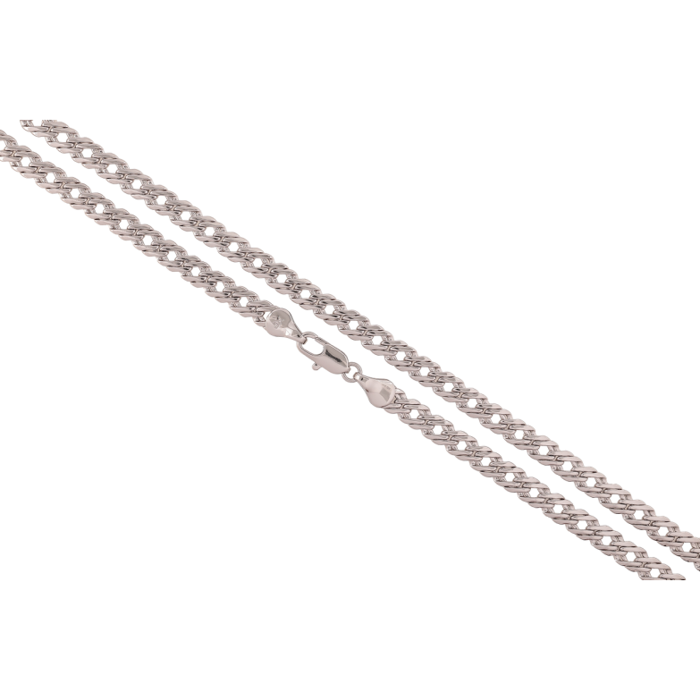 Ланцюжок Xuping Родій Плетіння Подвійний Ромб довжина 60см х 5мм фото №1