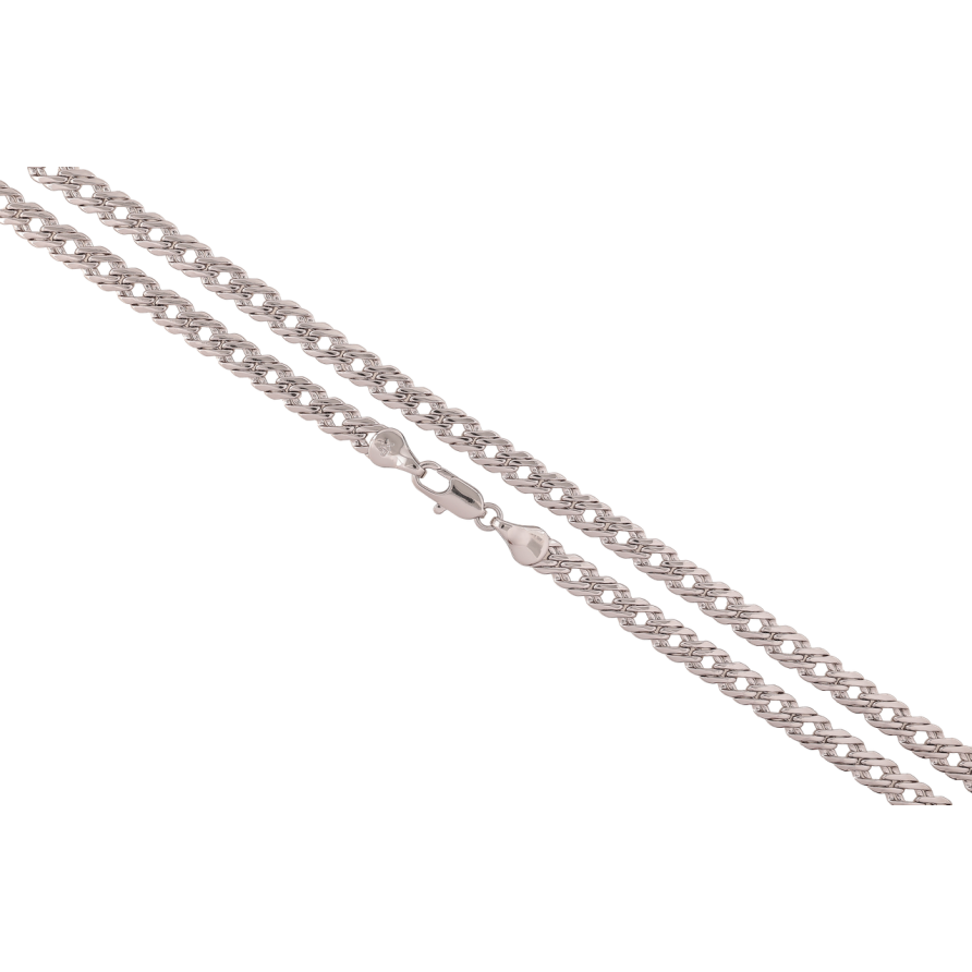 Ланцюжок Xuping Родій Плетіння Подвійний Ромб довжина 60см х 5мм фото №1