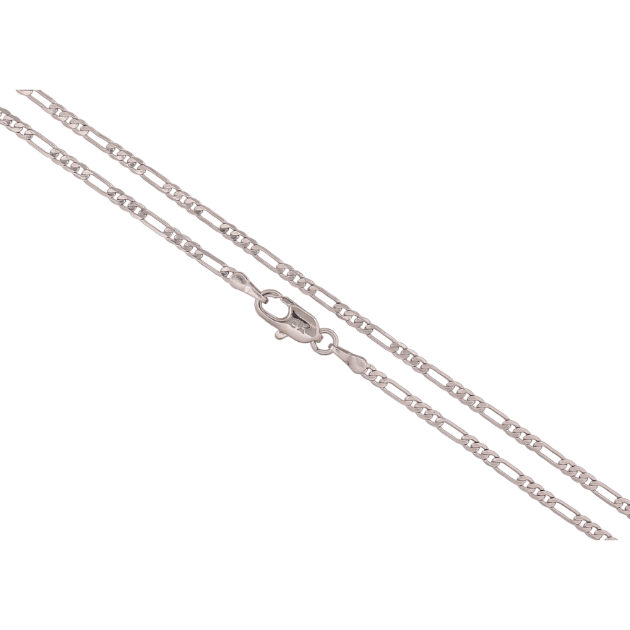 Ланцюжок Xuping колір Родій Плетіння Фігаро довжина 60см х 2мм фото №1 Ланцюжок Xuping колір Родій Плетіння Фігаро довжина 60см х 2мм фото №1