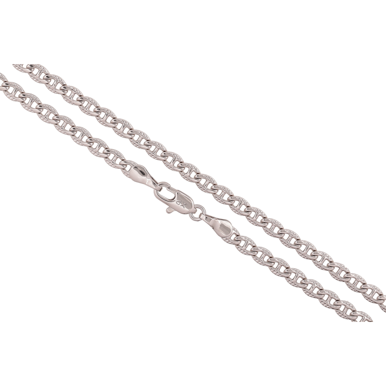 Цепочка Xuping Цвет Родий Плетение Морская цепь с узором длина 60см х 4мм фото №1