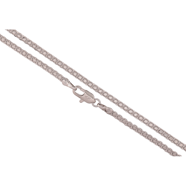 Ланцюжок Xuping Колір Родій Плетіння Італійський Бісмарк довжина 60см х 2мм фото №1 Ланцюжок Xuping Колір Родій Плетіння Італійський Бісмарк довжина 60см х 2мм фото №1