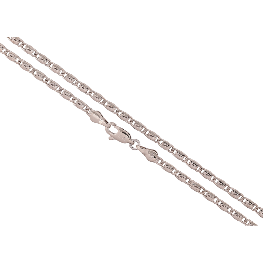 Цепочка Xuping Цвет Родий Плетение Улитка длина 60см х 3мм фото №1