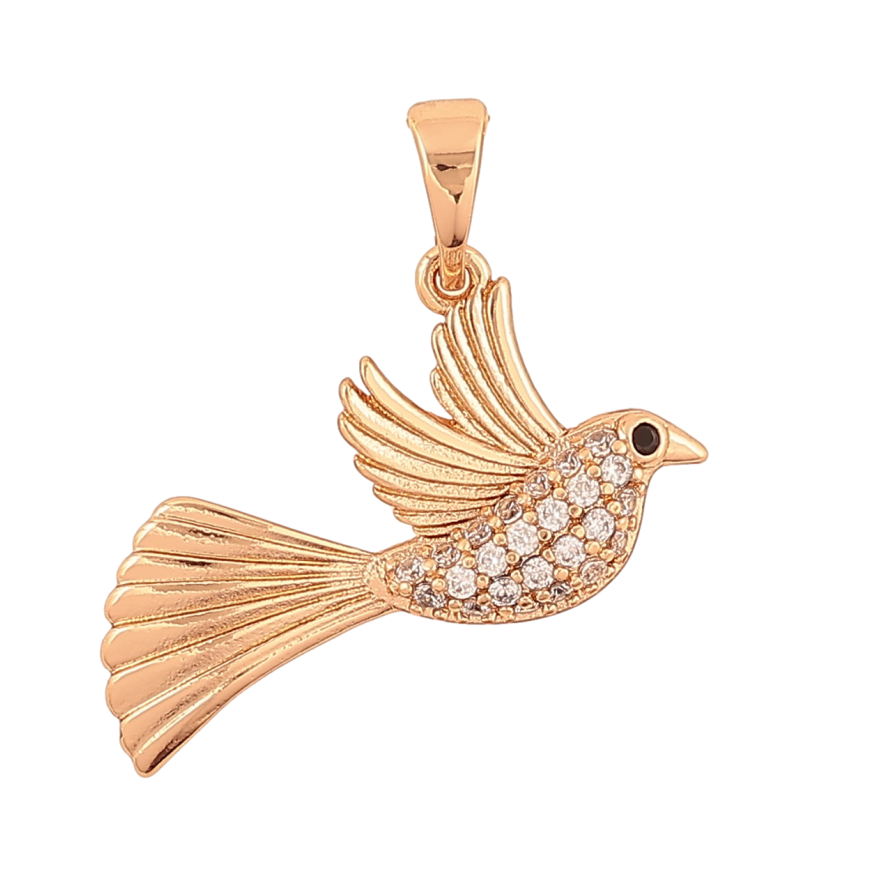 Кулон Xuping Позолота колір 18K Пташка для ланцюжка до 5мм фото №1