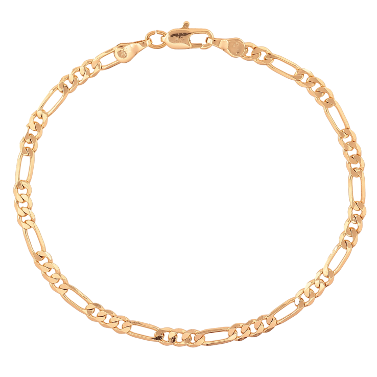 Браслет Xuping Цвет Позолота 18K Цепочка Фигаро размер 19см х 3мм фото №5 Браслет Xuping Цвет Позолота 18K Цепочка Фигаро размер 19см х 3мм фото №5