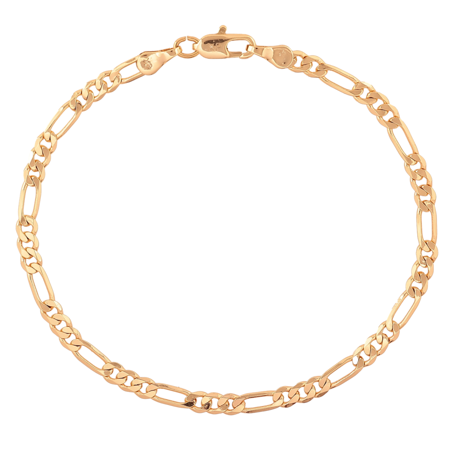Браслет Xuping Цвет Позолота 18K Цепочка Фигаро размер 19см х 3мм фото №1 Браслет Xuping Цвет Позолота 18K Цепочка Фигаро размер 19см х 3мм фото №1