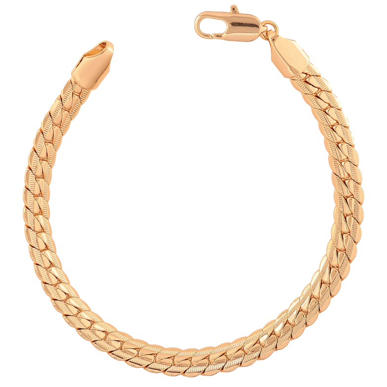 Браслет Xuping Колір Позолота 18K Ланцюжок Паріджина з візерунком розмір 19см х 6мм фото №1 Браслет Xuping Колір Позолота 18K Ланцюжок Паріджина з візерунком розмір 19см х 6мм фото №1
