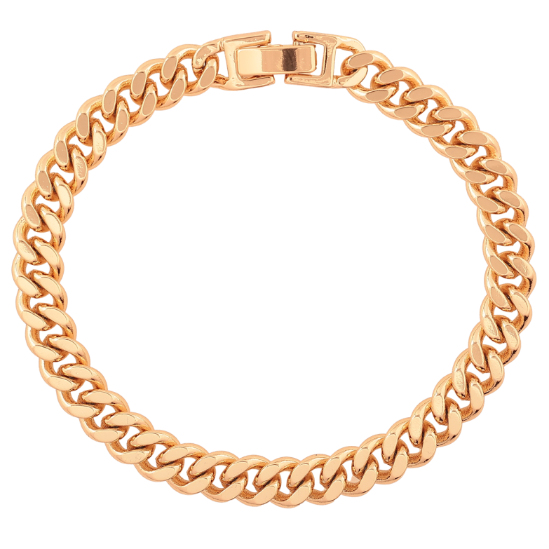Браслет Xuping Колір Позолота 18K Ланцюжок Панцирний розмір 19см х 7мм фото №1