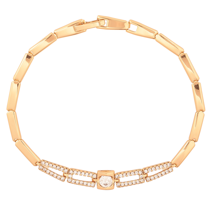 Браслет Xuping Цвет Позолота 18K Декоративный узор с кристаллами размер 19.5см х 3-6мм фото №16 Браслет Xuping Цвет Позолота 18K Декоративный узор с кристаллами размер 19.5см х 3-6мм фото №16