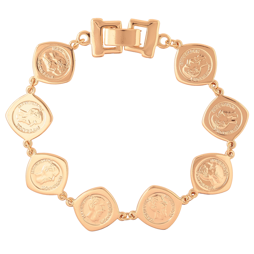 Браслет Xuping Колір Позолота 18K Імператор Максиміліан розмір 18,5 см х 9 мм фото №1 Браслет Xuping Колір Позолота 18K Імператор Максиміліан розмір 18,5 см х 9 мм фото №1