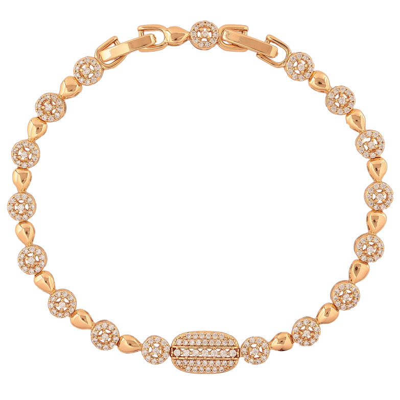 Браслет Xuping Колір Позолота 18K Інкрустація кристалами розмір з додатковим замком 17,19 см х 3-7 мм фото №1 Браслет Xuping Колір Позолота 18K Інкрустація кристалами розмір з додатковим замком 17,19 см х 3-7 мм фото №1