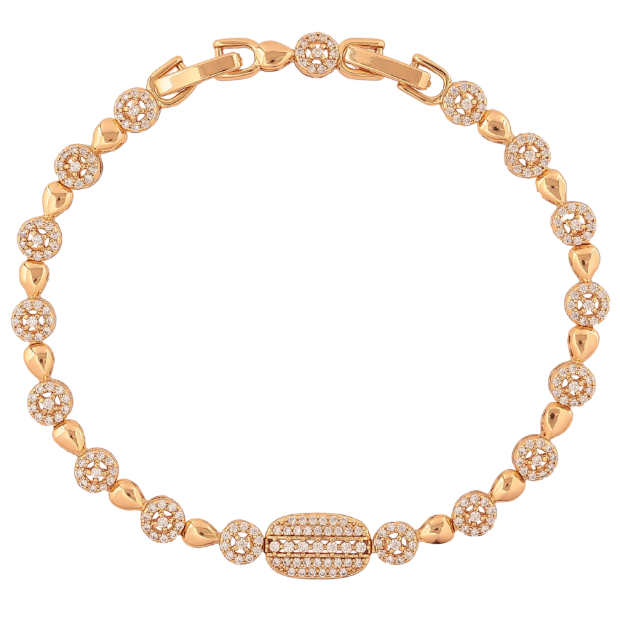 Браслет Xuping Цвет Позолота 18K Инкрустация кристаллами размер с доп. замком 17,19см х 3-7мм фото №1 Браслет Xuping Цвет Позолота 18K Инкрустация кристаллами размер с доп. замком 17,19см х 3-7мм фото №1