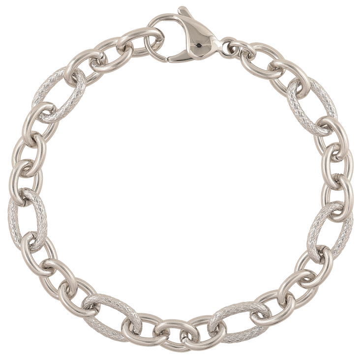 Браслет Xuping ТТМ Stainless Steel цвет Родий Цепочка Якорное плетение длинна 20см х 7-8мм фото №19 Браслет Xuping ТТМ Stainless Steel цвет Родий Цепочка Якорное плетение длинна 20см х 7-8мм фото №19