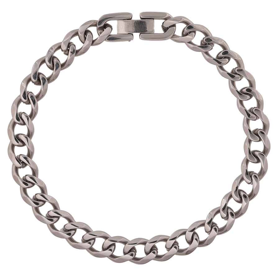 Браслет Xuping ТТМ Stainless Steel цвет Родий Цепочка Панцирное плетение длинна 21.5см х 8мм фото №1 Браслет Xuping ТТМ Stainless Steel цвет Родий Цепочка Панцирное плетение длинна 21.5см х 8мм фото №1