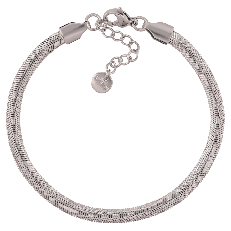 Браслет Xuping ТТМ Stainless Steel цвет Родий Цепочка Снейк длинна с доп. цепочкой 18-21см х 4мм фото №10 Браслет Xuping ТТМ Stainless Steel цвет Родий Цепочка Снейк длинна с доп. цепочкой 18-21см х 4мм фото №10