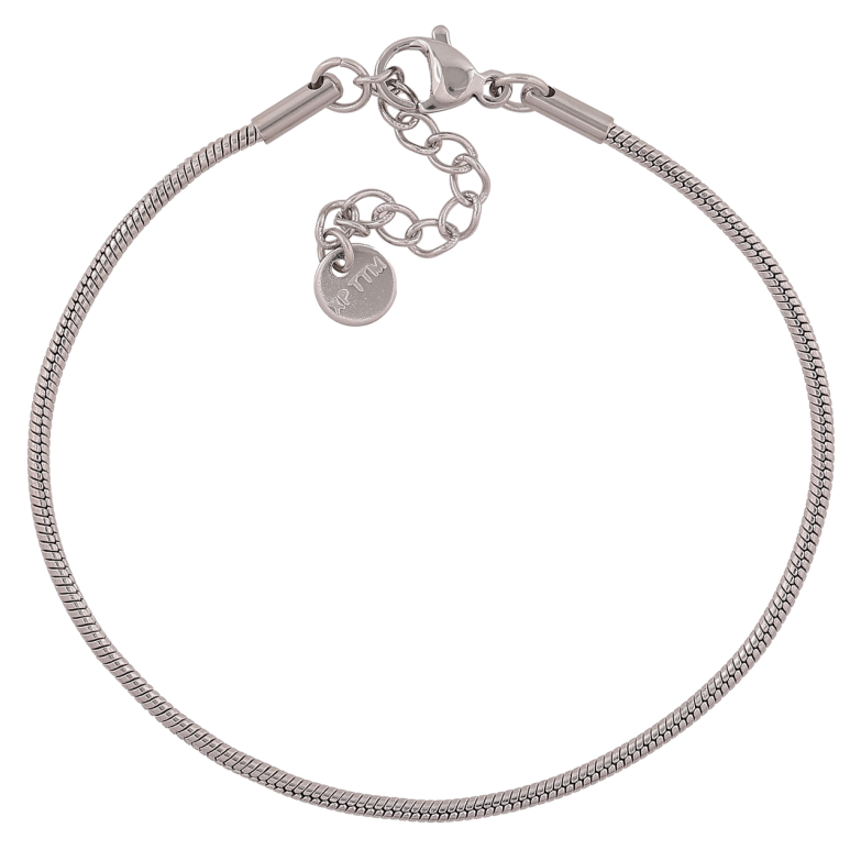 Браслет Xuping ТТМ Stainless Steel цвет Родий Ювелирный шнур длинна с доп. цепочкой 17-20.5см х 2мм фото №1 Браслет Xuping ТТМ Stainless Steel цвет Родий Ювелирный шнур длинна с доп. цепочкой 17-20.5см х 2мм фото №1