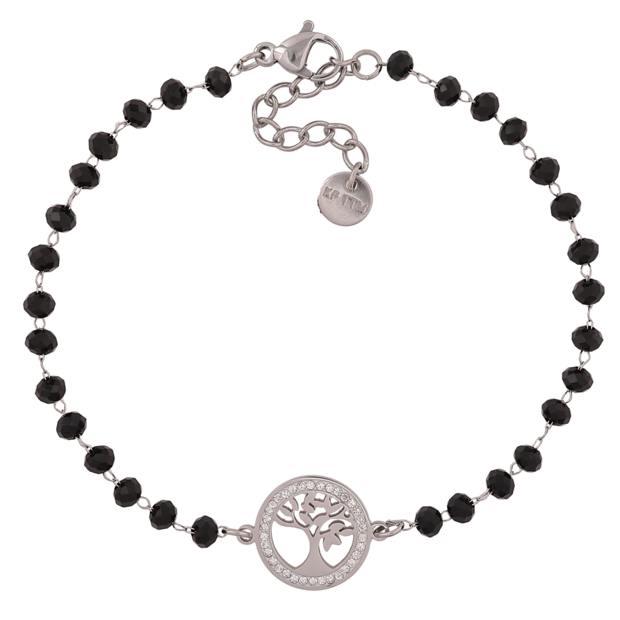 Браслет Xuping ТТМ Stainless Steel цвет Родий Вставка Древо Жизни длинна с доп. цепочкой 18-21.5см х 4мм фото №1 Браслет Xuping ТТМ Stainless Steel цвет Родий Вставка Древо Жизни длинна с доп. цепочкой 18-21.5см х 4мм фото №1