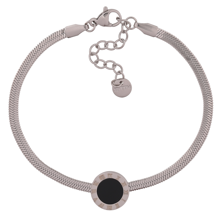 Браслет Xuping ТТМ Stainless Steel цвет Родий Цепочка Снейк с вставкой длинна с доп. цеп.17.5-21см х 3-12мм фото №13 Браслет Xuping ТТМ Stainless Steel цвет Родий Цепочка Снейк с вставкой длинна с доп. цеп.17.5-21см х 3-12мм фото №13