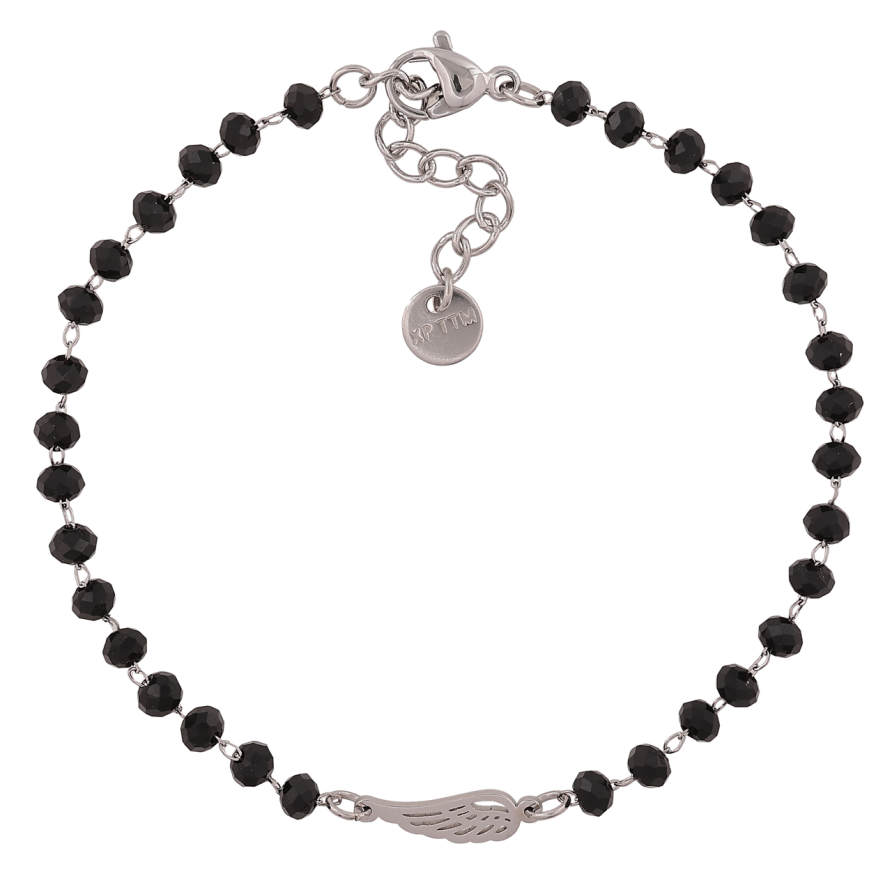 Браслет Xuping ТТМ Stainless Steel цвет Родий Крыло длинна с доп. цеп.18-21см х 4мм фото №1 Браслет Xuping ТТМ Stainless Steel цвет Родий Крыло длинна с доп. цеп.18-21см х 4мм фото №1