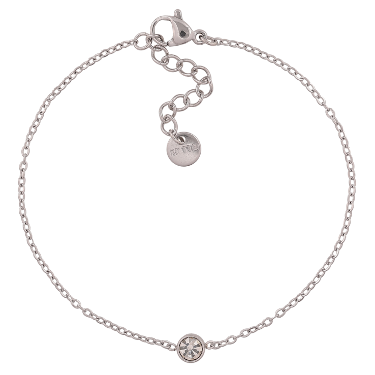 Браслет Xuping ТТМ Stainless Steel цвет Родий Цепочка с кристаллом длинна с доп. цеп.17.5-20.5см х 1.5мм фото №22 Браслет Xuping ТТМ Stainless Steel цвет Родий Цепочка с кристаллом длинна с доп. цеп.17.5-20.5см х 1.5мм фото №22