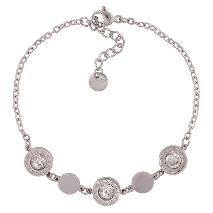 Браслет Xuping ТТМ Stainless Steel цвет Родий Цепочка с вставкой длинна с доп. цеп.18-21см х 2-9мм фото №23 Браслет Xuping ТТМ Stainless Steel цвет Родий Цепочка с вставкой длинна с доп. цеп.18-21см х 2-9мм фото №23