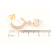 Сережки Xuping Колір Позолота 18K пусети Інкрустація кристалами фото №2