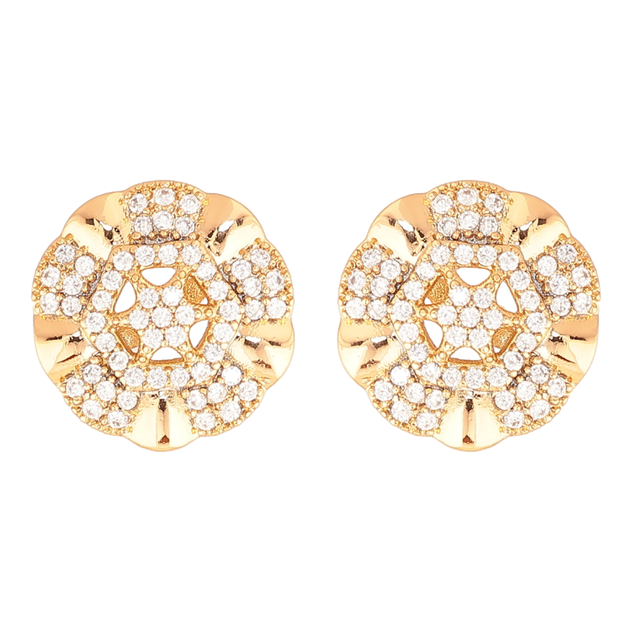 Серьги Xuping Цвет Позолота 18K пусеты Декоративные цветочки с кристаллами фото №1 Серьги Xuping Цвет Позолота 18K пусеты Декоративные цветочки с кристаллами фото №1