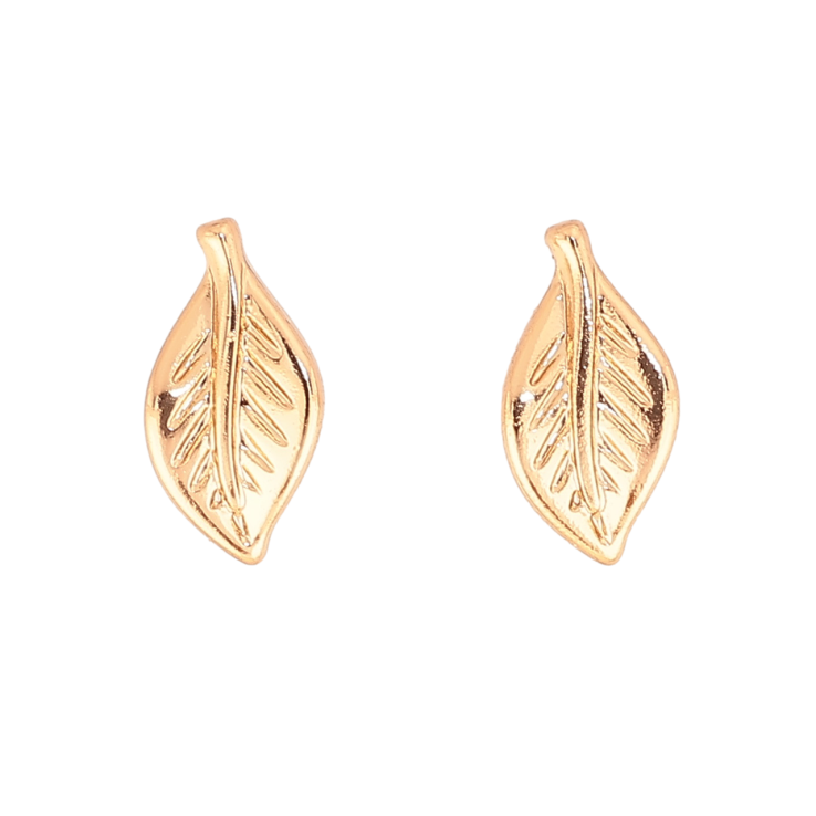 Сережки Xuping Колір Позолота 18K пусети Листочки фото №20